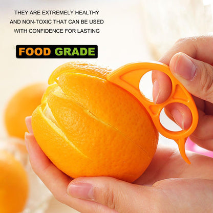 Orange Peeler Tools Citrus Peel Cutter Plastic Fruit Vegetable Slicer Cutter Lemon Peeler Opener Remover Fruit Tools Kitchen Accessories Cooking Knife Kitchen Gadgets (3)