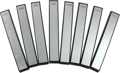 8 Pieces Diamond Sharpening Stone Set for RUIXIN Pro RX-008 Knife Sharpener Fixed-angle kit, Professional Blade Stones 100/200/500/800/1000/1500/2000/3000 Grit