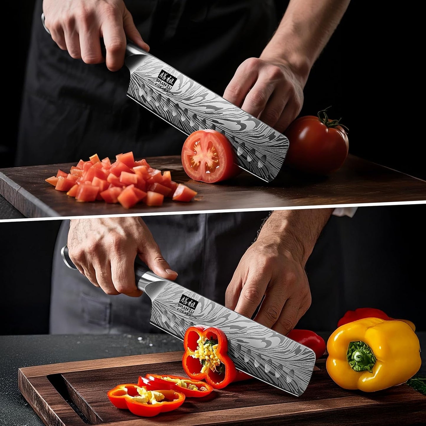 Butcher Knife in High Carbon Powder Steel, 12 Inch Brisket Knife for Meat Cutting, Carving and Slicing Knives with Ergonomic Pakkawood Handle, Ultra Sharp Meat Breaking Knives