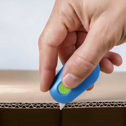 Slice Mini Box Cutter, Manual Retracting, Safe Ceramic Box Cutter Lasting 11x Longer than Metal, Keychain Box Opener