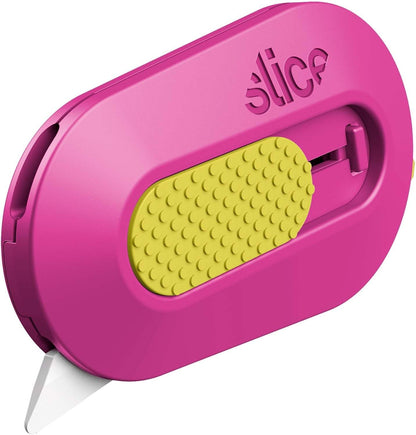 Slice Mini Box Cutter, Manual Retracting, Safe Ceramic Box Cutter Lasting 11x Longer than Metal, Keychain Box Opener