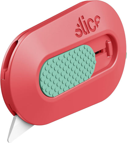 Slice Mini Box Cutter, Manual Retracting, Safe Ceramic Box Cutter Lasting 11x Longer than Metal, Keychain Box Opener