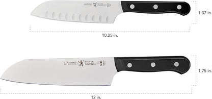 Solution 2-Pc Santoku Knife Set, Razor-Sharp, German Engineered | Informed by 100+ Years of Mastery. Dishwasher Safe, Ideal for Everyday Cooking. Comes with 5" & 7" Santoku Knife Blade