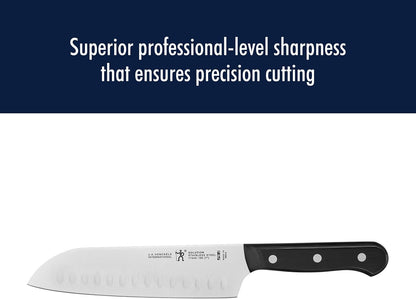 Solution 2-Pc Santoku Knife Set, Razor-Sharp, German Engineered | Informed by 100+ Years of Mastery. Dishwasher Safe, Ideal for Everyday Cooking. Comes with 5" & 7" Santoku Knife Blade