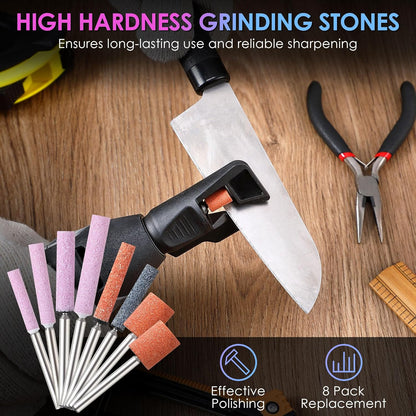 13 Piece Chainsaw Sharpening Kit Compatible with Dremel | Compatible with Dremel A679-02, Sharpening Stones and Guide, Chainsaw and Outdoor Tool Maintenance