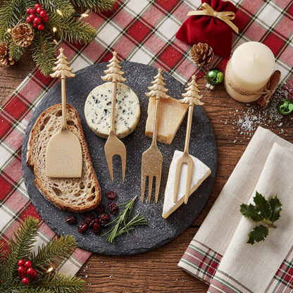 Set of 4 Bee Cheese Knives Set with Bag Cheese Spreaders