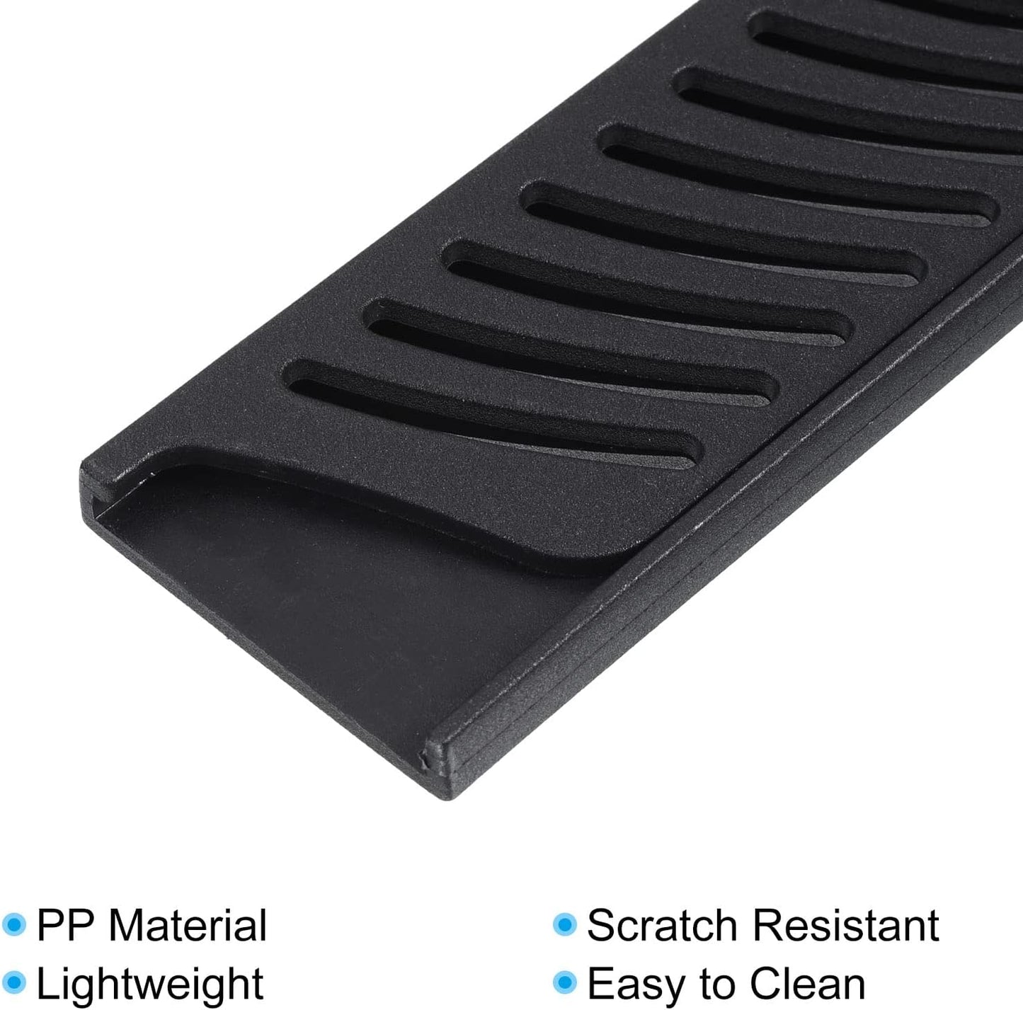 PP Safety Knife Cover Sleeves for 8" Carving Knife, 5 Pack Knives Edge Guard Blade Protector Universal Knife Sheath for Kitchen, Black