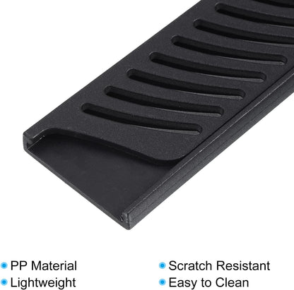 PP Safety Knife Cover Sleeves for 8" Carving Knife, 5 Pack Knives Edge Guard Blade Protector Universal Knife Sheath for Kitchen, Black