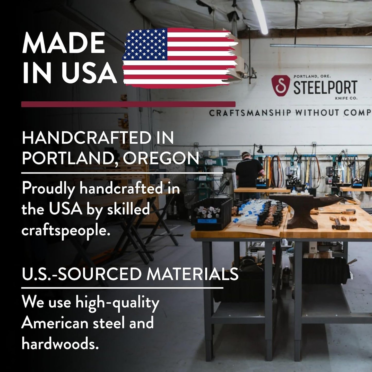 STEELPORT Small Cutting Board 9"x6" | Steel Reinforced End Grain Walnut | 2-Sided, Patent-Pending Ultra-Thin, Warp & Split Resistant | Composite Side, Juice Groove | USA Made, Ideal for Bar & Camp