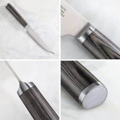 Cangshan 4-Piece Pakkawood Steak Knife Set | Wood Box, 10300535