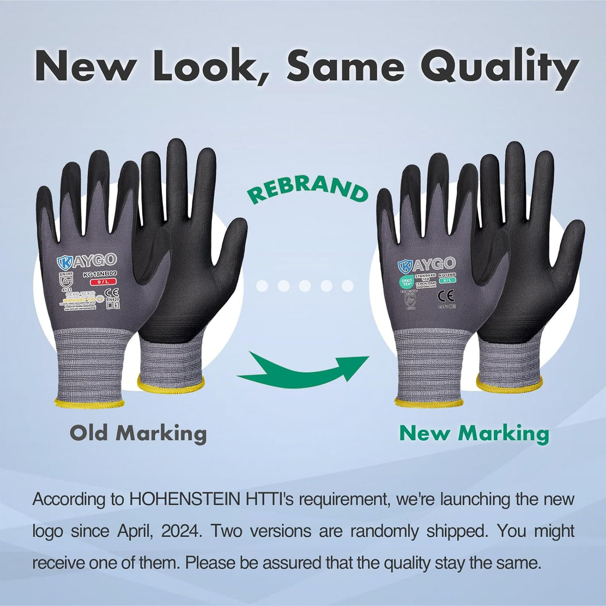 Safety Work Gloves, MicroFoam Nitrile Coated, Men Women,KG18N | Anti-Slip Grip, Breathable and Lightweight , Durable, Seamless Knit Nylon, For Construction, Warehouse, Automotive