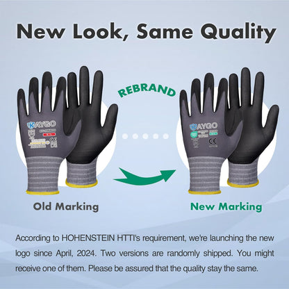 Safety Work Gloves, MicroFoam Nitrile Coated, Men Women,KG18N | Anti-Slip Grip, Breathable and Lightweight , Durable, Seamless Knit Nylon, For Construction, Warehouse, Automotive