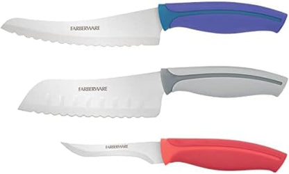 Precise Slice Utility Knife Set, 3 Piece, Multicolor