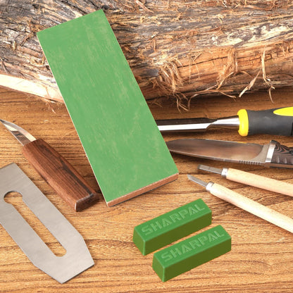 208H 106g / 4 Oz. Polishing Compound Fine Green Buffing Compound, Leather Strop Sharpening Stropping Compounds (2-Pack, Total 106g / 4 Oz.)