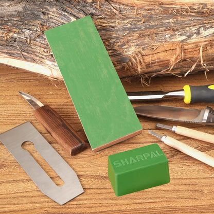 208H 106g / 4 Oz. Polishing Compound Fine Green Buffing Compound, Leather Strop Sharpening Stropping Compounds (2-Pack, Total 106g / 4 Oz.)