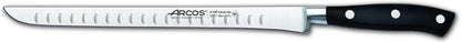Forged Knife Serrated 5 Inch Nitrum Stainless Steel and 130 mm blade. Ergonomic Polyoxymethylene POM Handle. Series Riviera. Color Black