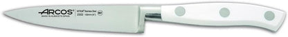 Forged Knife Serrated 5 Inch Nitrum Stainless Steel and 130 mm blade. Ergonomic Polyoxymethylene POM Handle. Series Riviera. Color Black