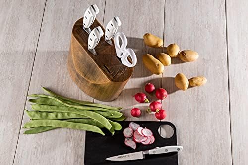 Forged Knife Serrated 5 Inch Nitrum Stainless Steel and 130 mm blade. Ergonomic Polyoxymethylene POM Handle. Series Riviera. Color Black