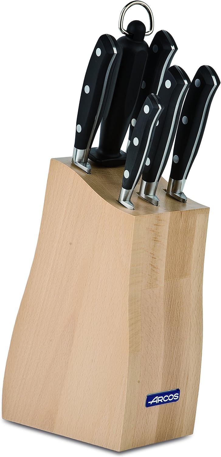 Forged Knife Serrated 5 Inch Nitrum Stainless Steel and 130 mm blade. Ergonomic Polyoxymethylene POM Handle. Series Riviera. Color Black