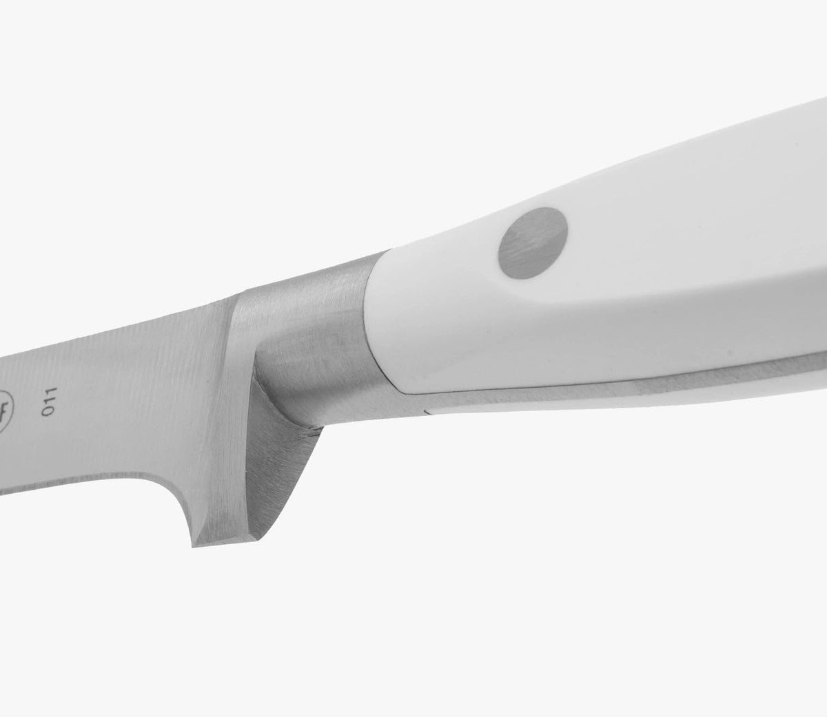 Forged Knife Serrated 5 Inch Nitrum Stainless Steel and 130 mm blade. Ergonomic Polyoxymethylene POM Handle. Series Riviera. Color Black