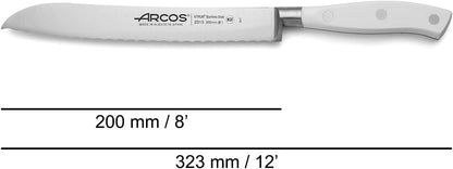 Forged Knife Serrated 5 Inch Nitrum Stainless Steel and 130 mm blade. Ergonomic Polyoxymethylene POM Handle. Series Riviera. Color Black