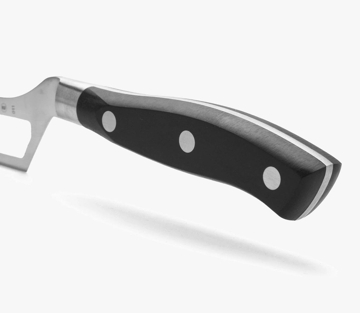 Forged Knife Serrated 5 Inch Nitrum Stainless Steel and 130 mm blade. Ergonomic Polyoxymethylene POM Handle. Series Riviera. Color Black