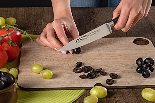 Forged Knife Serrated 5 Inch Nitrum Stainless Steel and 130 mm blade. Ergonomic Polyoxymethylene POM Handle. Series Riviera. Color Black
