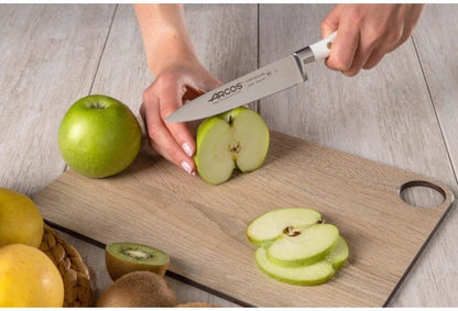 Forged Knife Serrated 5 Inch Nitrum Stainless Steel and 130 mm blade. Ergonomic Polyoxymethylene POM Handle. Series Riviera. Color Black