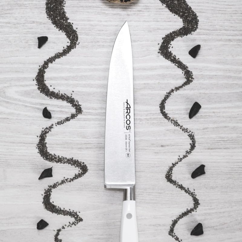 Forged Knife Serrated 5 Inch Nitrum Stainless Steel and 130 mm blade. Ergonomic Polyoxymethylene POM Handle. Series Riviera. Color Black