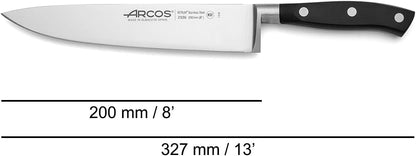 Forged Knife Serrated 5 Inch Nitrum Stainless Steel and 130 mm blade. Ergonomic Polyoxymethylene POM Handle. Series Riviera. Color Black