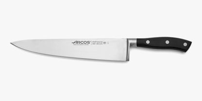 Forged Knife Serrated 5 Inch Nitrum Stainless Steel and 130 mm blade. Ergonomic Polyoxymethylene POM Handle. Series Riviera. Color Black
