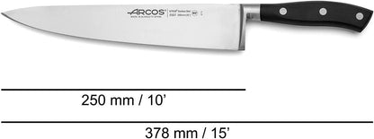 Forged Knife Serrated 5 Inch Nitrum Stainless Steel and 130 mm blade. Ergonomic Polyoxymethylene POM Handle. Series Riviera. Color Black