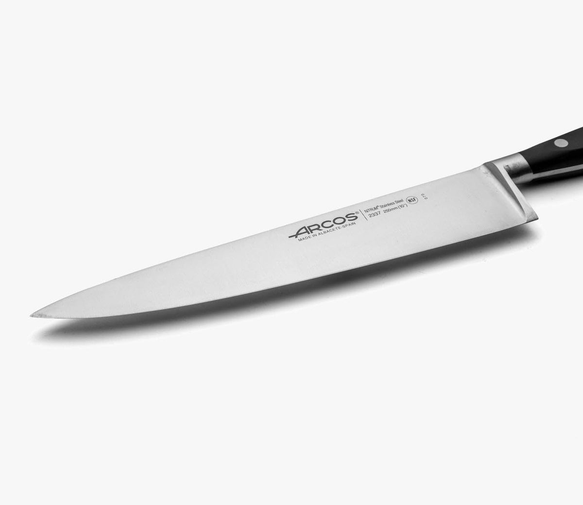 Forged Knife Serrated 5 Inch Nitrum Stainless Steel and 130 mm blade. Ergonomic Polyoxymethylene POM Handle. Series Riviera. Color Black