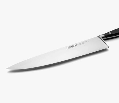 Forged Knife Serrated 5 Inch Nitrum Stainless Steel and 130 mm blade. Ergonomic Polyoxymethylene POM Handle. Series Riviera. Color Black