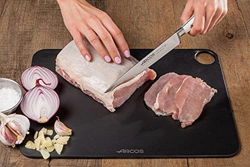 Forged Knife Serrated 5 Inch Nitrum Stainless Steel and 130 mm blade. Ergonomic Polyoxymethylene POM Handle. Series Riviera. Color Black