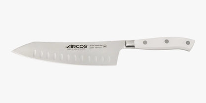 Forged Knife Serrated 5 Inch Nitrum Stainless Steel and 130 mm blade. Ergonomic Polyoxymethylene POM Handle. Series Riviera. Color Black
