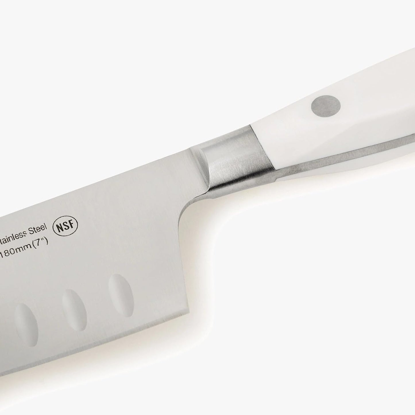 Forged Knife Serrated 5 Inch Nitrum Stainless Steel and 130 mm blade. Ergonomic Polyoxymethylene POM Handle. Series Riviera. Color Black