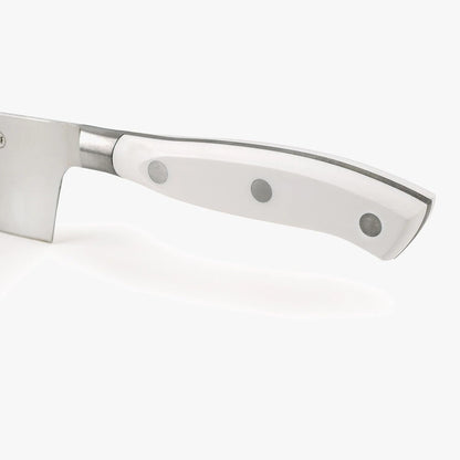 Forged Knife Serrated 5 Inch Nitrum Stainless Steel and 130 mm blade. Ergonomic Polyoxymethylene POM Handle. Series Riviera. Color Black