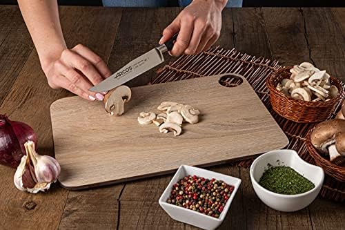Forged Knife Serrated 5 Inch Nitrum Stainless Steel and 130 mm blade. Ergonomic Polyoxymethylene POM Handle. Series Riviera. Color Black