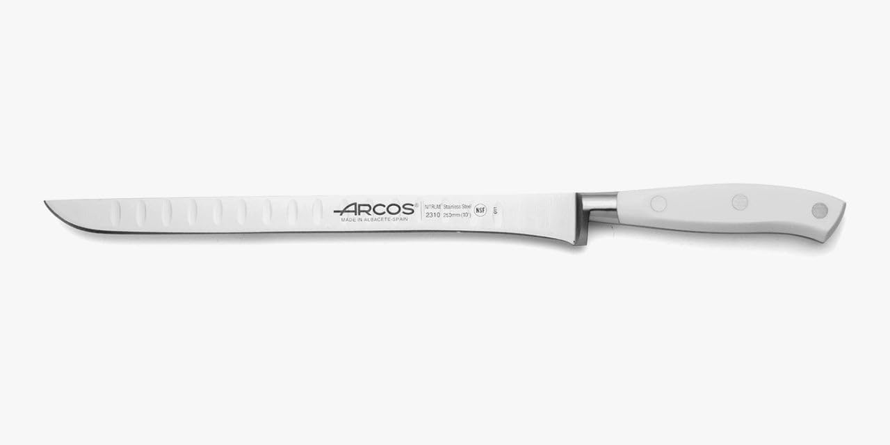 Forged Knife Serrated 5 Inch Nitrum Stainless Steel and 130 mm blade. Ergonomic Polyoxymethylene POM Handle. Series Riviera. Color Black