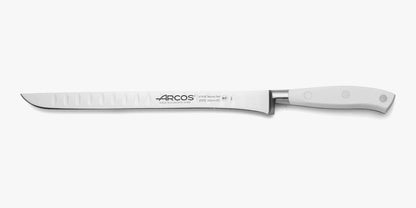 Forged Knife Serrated 5 Inch Nitrum Stainless Steel and 130 mm blade. Ergonomic Polyoxymethylene POM Handle. Series Riviera. Color Black