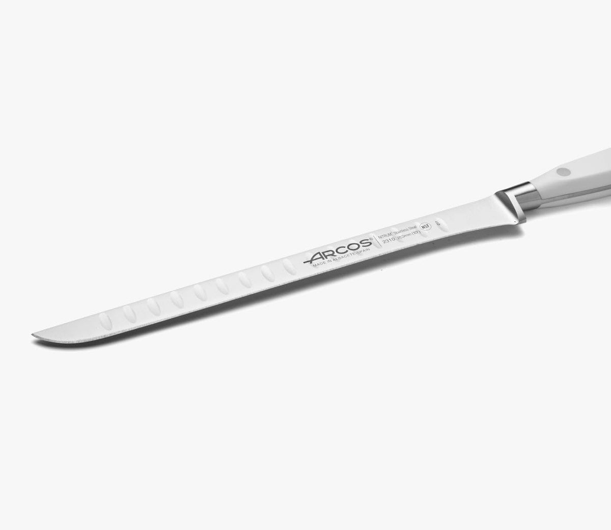 Forged Knife Serrated 5 Inch Nitrum Stainless Steel and 130 mm blade. Ergonomic Polyoxymethylene POM Handle. Series Riviera. Color Black