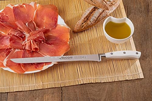 Forged Knife Serrated 5 Inch Nitrum Stainless Steel and 130 mm blade. Ergonomic Polyoxymethylene POM Handle. Series Riviera. Color Black