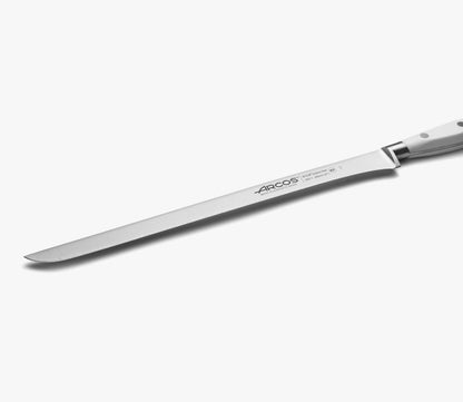 Forged Knife Serrated 5 Inch Nitrum Stainless Steel and 130 mm blade. Ergonomic Polyoxymethylene POM Handle. Series Riviera. Color Black