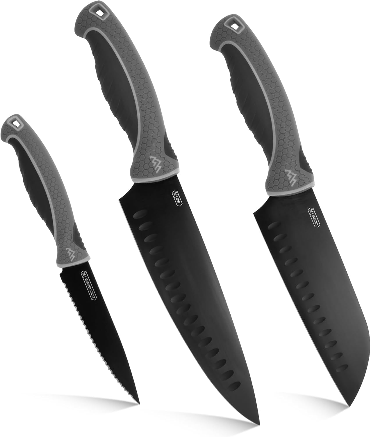 ErgoMax Brisket Slicing Knife - Razor Sharp Blade, Premium Titanium-Coated Steel Blades, Ergonomic Handle, Multifunction Carving Knife for Meat Cutting
