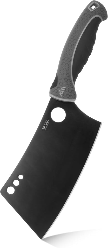 ErgoMax Brisket Slicing Knife - Razor Sharp Blade, Premium Titanium-Coated Steel Blades, Ergonomic Handle, Multifunction Carving Knife for Meat Cutting
