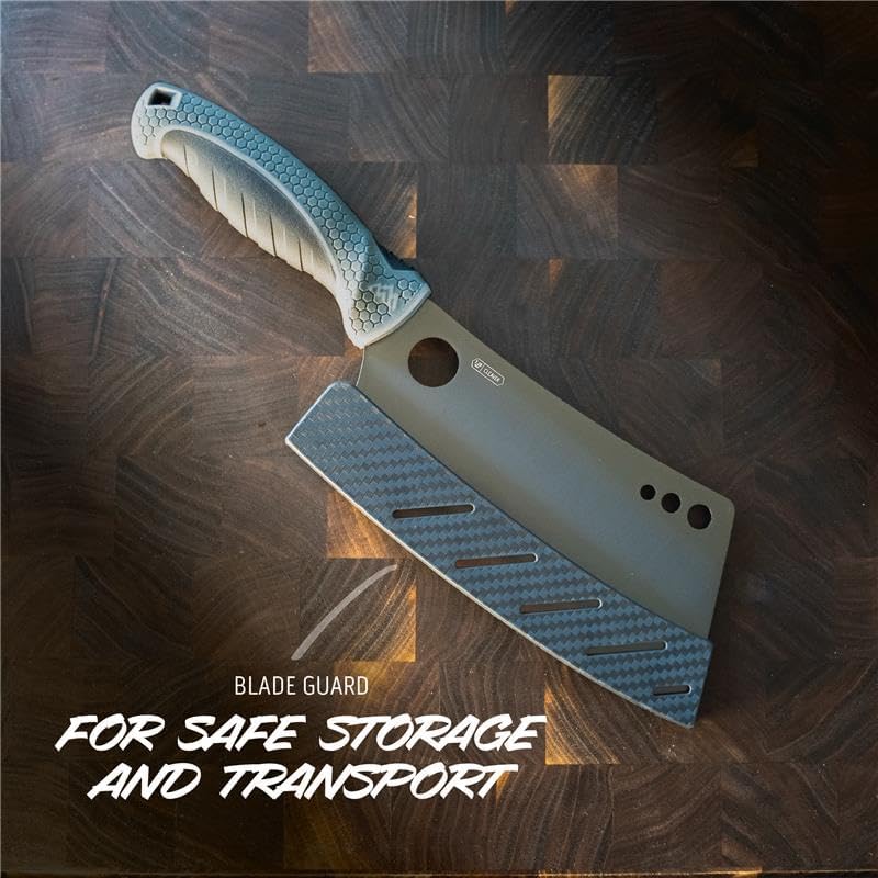 ErgoMax Brisket Slicing Knife - Razor Sharp Blade, Premium Titanium-Coated Steel Blades, Ergonomic Handle, Multifunction Carving Knife for Meat Cutting