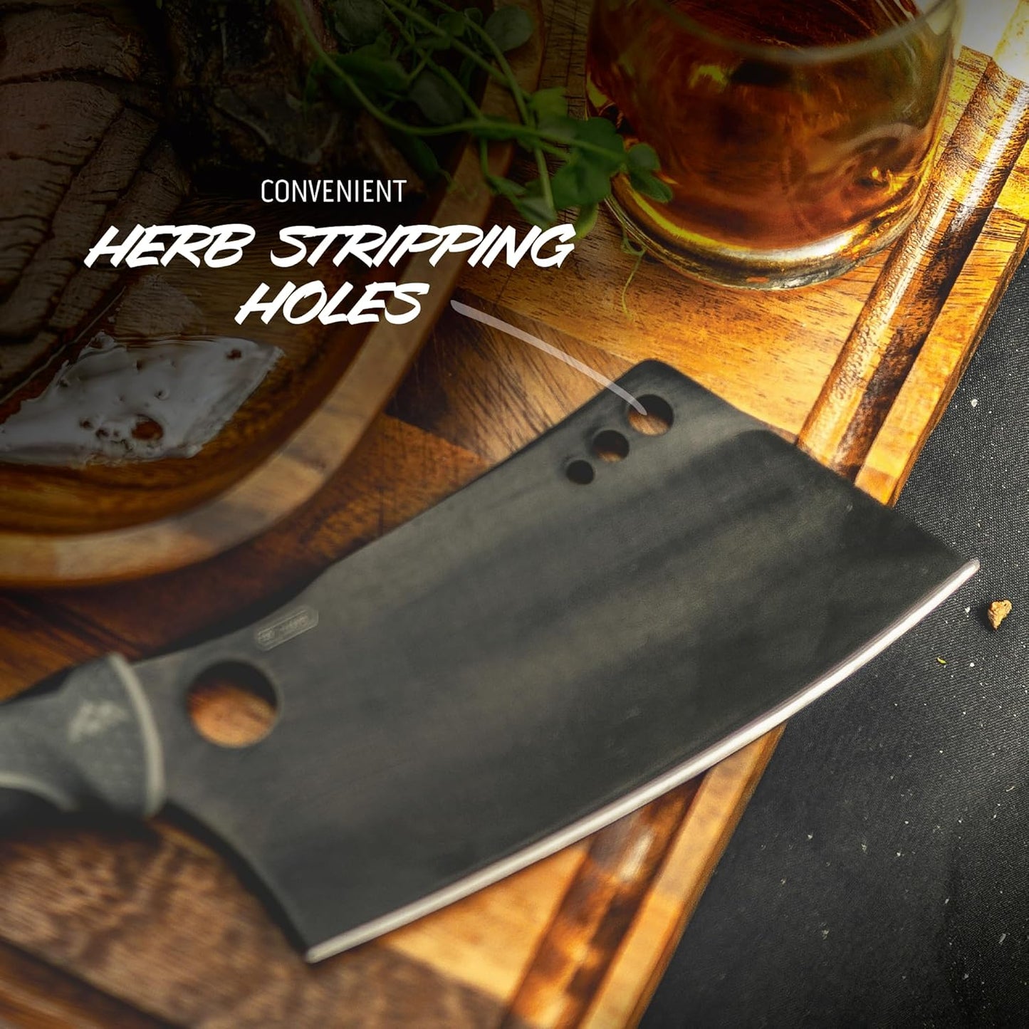 ErgoMax Brisket Slicing Knife - Razor Sharp Blade, Premium Titanium-Coated Steel Blades, Ergonomic Handle, Multifunction Carving Knife for Meat Cutting