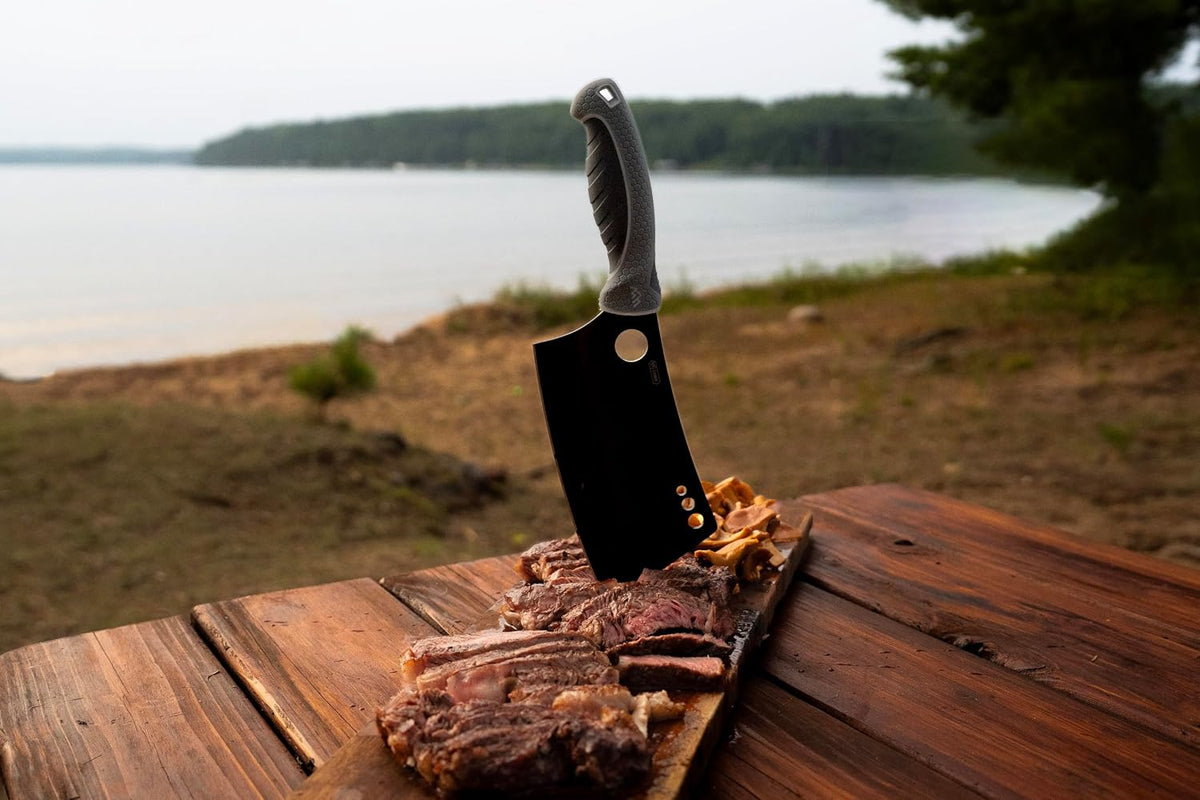 ErgoMax Brisket Slicing Knife - Razor Sharp Blade, Premium Titanium-Coated Steel Blades, Ergonomic Handle, Multifunction Carving Knife for Meat Cutting
