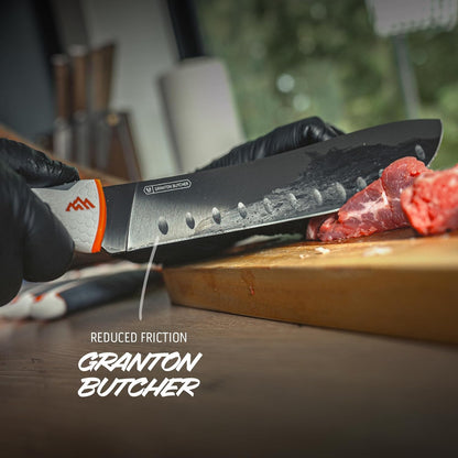 ErgoMax Brisket Slicing Knife - Razor Sharp Blade, Premium Titanium-Coated Steel Blades, Ergonomic Handle, Multifunction Carving Knife for Meat Cutting